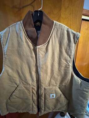 Vintage Carhartt Duck Canvas Quilted Work Vest